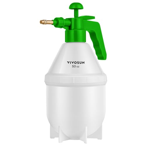 VIVOSUN 50oz Pump Sprayer, Handheld Garden Water Sprayer Bottle - color: Green, size: 50oz