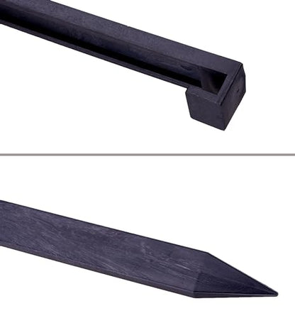 Landscape Edging Spikes, 12 Pcs 10 Inch Garden Stakes Anchoring Spikes for Paver Edging, Weed Barriers, Turf, Tent, Weed Barrier, Timber, Carpentry, Tent etc. (12, Black) - color: Black