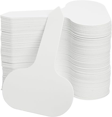100Pcs 5 * 7cm Plastic Plant t-Type tag Markers Nursery Garden Lawn Labels