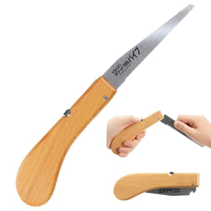 KAKURI Mini Folding PVC Pipe Saw 4", Small Japanese Pocket Hand Saw - style: PVC Cutting
