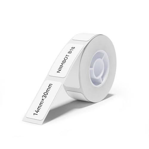 NIIMBOT Thermal Transfer Labels 0.55''x1.18'' for N1(B18) Label Maker - color: 0.55''×1.18''-white