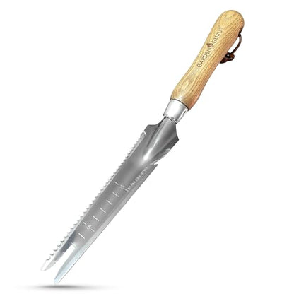 Garden Guru Hand Weeder Trowel with Ergonomic Handle – Stainless Steel Weeding & Digging Knife – Rust Resistant - Perfect for Weeding, Transplanting, Digging, Pruning, Cutting - size: 1Pack