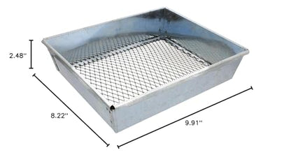 Trapping Dirt Sifter – 9 by 7 Inch Trapping Sifter Metal Dirt Sifter for Trapping, Garden Sieve, Beach Sand Sifter
