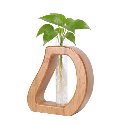 Glass Test Tube Plant Propagation Terrarium Station - size: 5.3*5.6IN