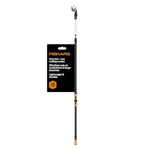 Fiskars 7-13 Ft DualAction Extendable Pole Pruner, Telescoping Tree Pruner - style: 7-13 ft DualAction