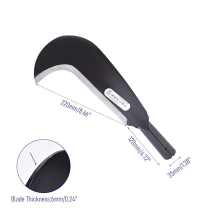 340mm Manganese Steel Billhook Brush Clearing Sickle - size: 1pce 14.17in/360mm Manganese steel