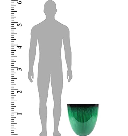 Gardener Select EPR18-205 Egg Planter Green Flower, 18" - color: Green, size: 18"