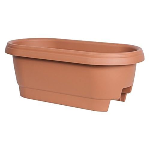 Bloem Llc 477241-1001 24" Terracotta Colored Deck Rail Planter