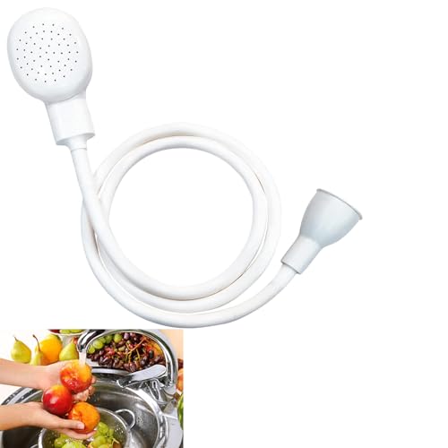 3M/9.84ft Sink Spray Hose, Portable Faucet Sprayer Handheld Faucet Shower - color: White - 3M/9.84ft