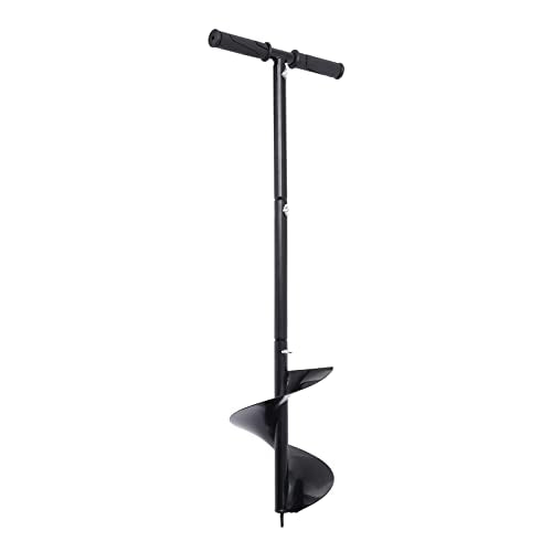 7"X 33" Manual Garden Hole Digging Drill Bit, Hand Drill Auger Post Hole Digger for Planting, Spiral Drills Planter for Bulb, Flower, Tree, Seedlings, Bedding Plants, Umbrella