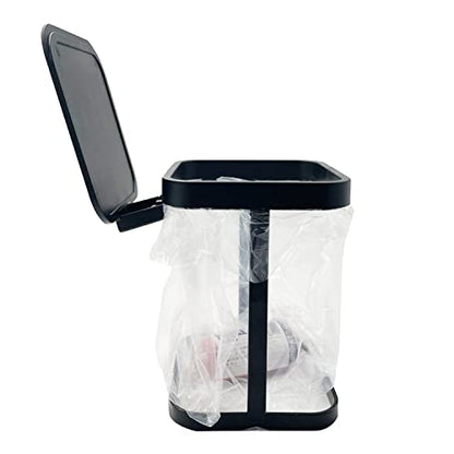 Garbage Bag Holder for Home Kitchen Garbage Can for Car (Black)