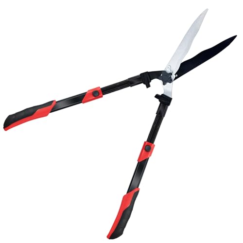 YRTSH Hedge Shears, Extendable 26"-32" Hedge Clippers with Sharp Wavy Blade - style: Telescopic Hedge Shears