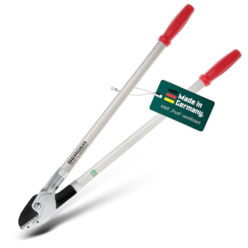 BERGER Anvil Lopping Shears – Professional 31.5" Tree Trimmer with Steel Cutting Blades, Cuts Branches Up to 1.57" Thick, Replaceable Anvil, Aluminum Handles – 4272