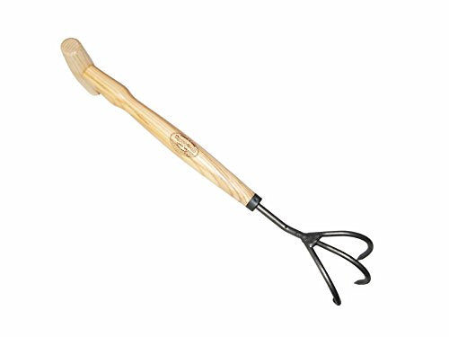 DeWit 3-Tine Cultivator with P-Grip Handle, Works as Garden Hoe and Tiller - size: 3-Tine, style: P-Grip Handle