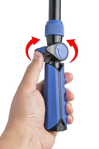 with Corvid Adjustable Thumb Control Garden Watering Wand, 19-24 Inch Telescoping Hose Nozzle 8 Spray Patterns, Heavy-Duty Zinc & Aluminum for Precise Watering and Cleaning