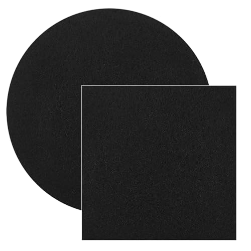 6.7inch & 5inch Charcoal Filters for Kitchen Compost Bucket, Compost Filter for Countertop Bin,Compost Pail Replacement Activated Carbon Charcoal Filters, Round& Rectangle - size: 2P-Round+Sqaure