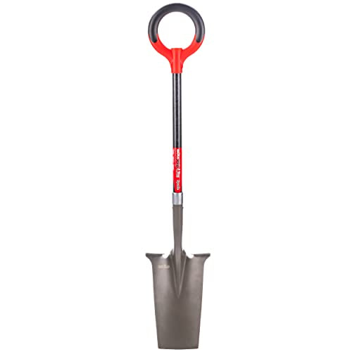 Radius Garden 25111 Pro-Lite Ergonomic Carbon Steel Spade, Red - style: Spade