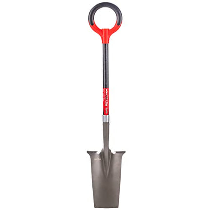 Radius Garden 25111 Pro-Lite Ergonomic Carbon Steel Spade, Red - style: Spade