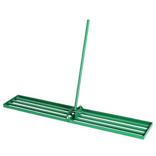 Outvita Lawn Leveling Rake 36"x10", Level Lawn Tool with Adjustable Handle, Yard Leveling Rake, Landscape Rakes for Garden, Backyard, Golf Course, Farm, Pasture - style: 36"x10"