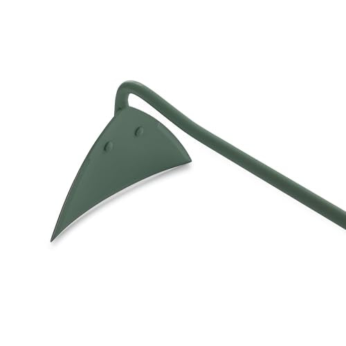 Barebones Triangle Hoe - Stainless Steel Blade Japanese Gardening Tools for Weeding Long Handle and Hand Hoe (Ash/Mint) - color: Ash/Mint, size: Triangle Hoe