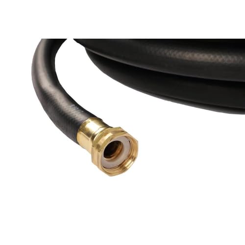 Continental Premium Garden Black Heavy Duty Cold Water Garden Hose, 5/8in Inside Diameter x 100ft Length, Male x Female Garden Hose Thread… - color: Black, size: 100ft