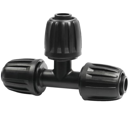 13 Pcs 1/2 Inch Drip Irrigation Tee Fittings, Drip Line Lock Nut Barbed Tee Connectors For 1/2 Inch Drip Tubing (0.60"-0.65" OD) Garden Irrigation System Anti-drop Connection Parts - size: 1/2 inch Tee