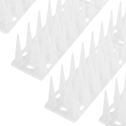 OFFO Bird Spikes for Pigeon Woodpecker Crow, Outdoor Use for Balcony Patio Window, Easy to Install, Frosted White, Covers 8.3 Feet(2.5m) - color: Frosted White