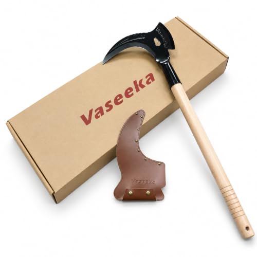 2-in-1 Heavy-Duty Gardening Sickle - color: Natural Wood Color