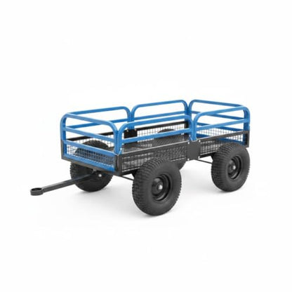 1500 Lb Heavy Duty ATV/UTV Dump Trailer, 1500 Lbs ATV UTV Trailer,Garden Dump Wagon,Pull-Behind Lawn Mower Cart & Garden Dump Wagon, Towable Utility Trailer for ATV, UTV, Lawn Tractor & Mower - size: Blue 1500LBS