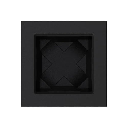 Mayne Fairfield 28in Self-Watering Tall Square Planter, Black - color: Black
