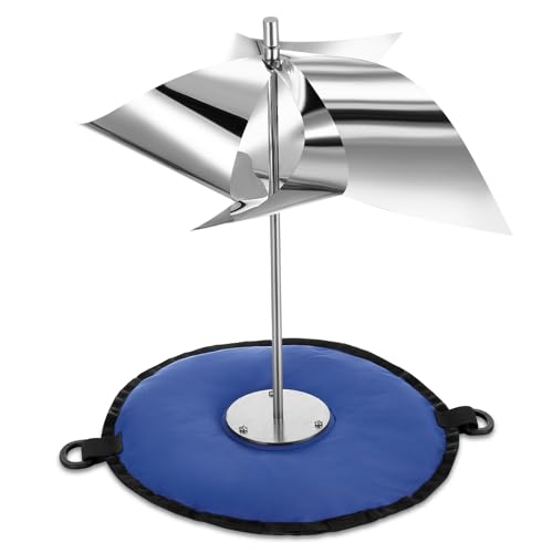Qualirey Pigeon Spinning Deterrent for Boat Wind Powered, Pinwheel, 1 Pack