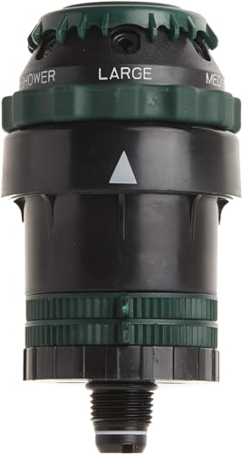 Orbit 1/2 -inch Heavy-Duty Brass Impact Sprinkler on Adjustable 22-48-inch Metal Tripod Base (H2O-Six® Gear-Drive Sprinkler) - style: H2O-Six® Gear-Drive Sprinkler
