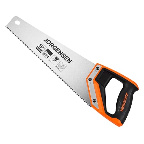 JORGENSEN 15 Inch Pro Hand Saw, 8 TPI Fine Cut Aluminum Handle - style: 15 Inch
