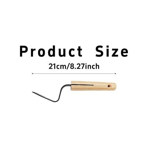 pson Hand Weeder Tool with Wood Handle, Stainless Steel Weed Remover for Lawns, Potted Plants, Cracks, Patios, Outdoor Garden(Style 2) - size: Style 2
