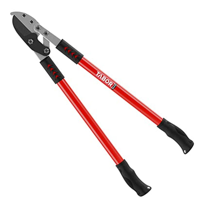 TABOR TOOLS GG12A Anvil Lopper with Compound Action, 30 Inch Tree Trimmer & Branch Cutter, Heavy Duty Tree Pruner with 2 Inch Cut Capacity, Chops Thick Dry Branches with Ease - style: GG12A 30 Inch Anvil Lopper with lever