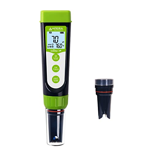 Apera Instruments GroStar Series GS1-P pH/ORP Pen Tester Kit with Replaceable Double-Junction pH Probe and ORP Probe for Hydroponics Water Quality Testing, Gen II - style: pH+ORP