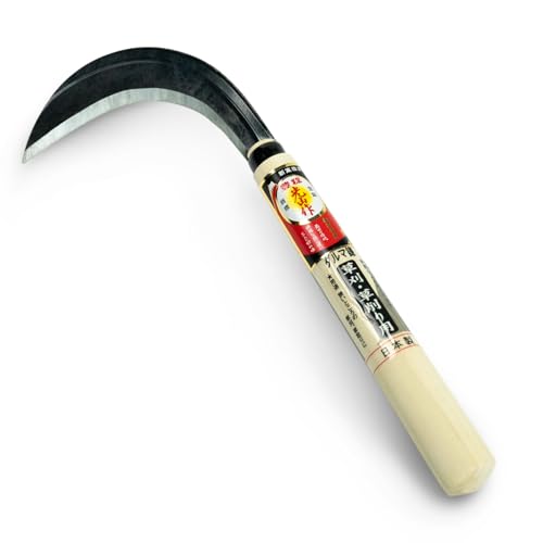 HOUNEN Japanese Garden Sickle, 4.7-Inch YCS-3 Composite Steel Hand Sickle - color: 4.7" Daruma Sickle