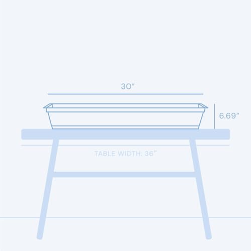 Bloem Dura Cotta 30" Plastic Window Box Planter with Saucer, Basil - color: Basil, size: 30"