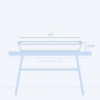Bloem Dura Cotta 30" Plastic Window Box Planter with Saucer, Basil - color: Basil, size: 30"