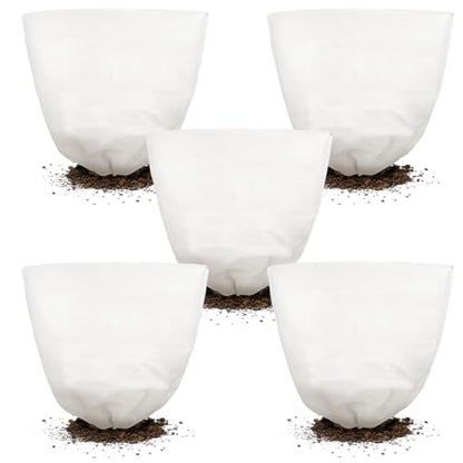 NNG 3PCS Winter Plant Covers Freeze Protection 39.4x39.4Inch Frost Blanket Shrub Covers with Drawstring Plant Protector Shrub Jacket Winter Tree Cover for Outdoor Plants, Shrub Potted Plants