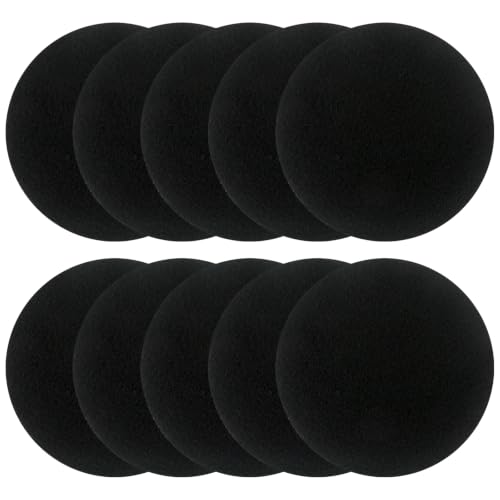Compost Bin Charcoal Filters 10Pcs, 6.7 Inch Round Activated Carbon Replacement, Odor Absorbing Refills for Kitchen Countertop Pail