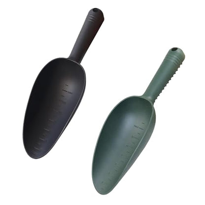 Plastic Garden Shovel Hand Trowel Tool Non-Slip Potting Soil Scoop Flowerpot Transplanting Digging Weeding Planting Cultivation 2 PCS - size: Big