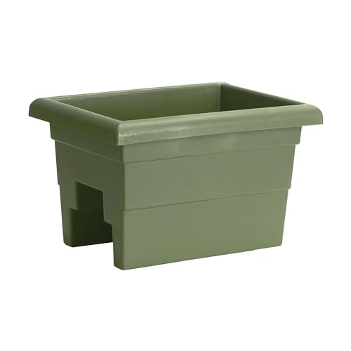 Root & Vessel Countryside Railing Planter Box, 16 Inch, Sage - color: Sage, size: 16 Inch