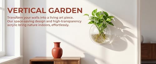 Transparent Bottle Wall Hanging Hydroponic Terrarium Multiple Sizes Vase