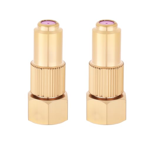 2pcs Brass Adjustable Spray Nozzle Tips, Ceramic Core Mist & Stream Modes Heavy Duty High Pressure Water Hose Replacement for Backpack Garden & Lawn Sprayers Compatible with Farm Irrigation System