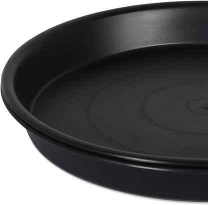 4Pack 12Inch Plastic Drip Trays Plant Saucers for Indoors Outdoor Plant, Thick Heavy Durable Sturdy Flower Pot Trays for Pots Planter, Black… - size: 4pack 12inch