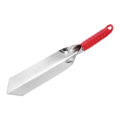 HARFINGTON Garden Hand Shovel 15.2 x 2.7 Stainless Steel Trowel Garden Tool for Digging Planting Transplanting, Red