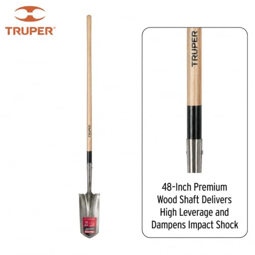 Truper TruPro 5" Trenching Shovel, Rolled Steps (Model 31348 / TRS-5-RBA)