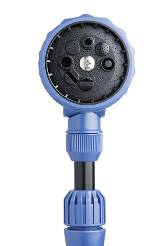 Corvid 16" Turret Head 9-Pattern Front Trigger Garden Wand with Carbon Fiber Texture – Versatile Spray Nozzle for Precise Watering, Cleaning, and Easy Control with Ergonomic Grip