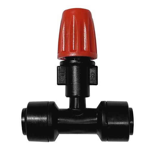 40PCS Push-to-Fit Drip Irrigation Micro Spray Emitters for 1/4 inch Irrigation Tubing, Three-Way Adjustable Atomizing Nozzle, Irrigation Dripper Sprinklers for Garden Greenhouse Agricultural - size: 40PCS Drip Irrigation Micro Spray Emitters